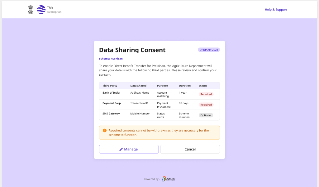 Data Sharing Consent — Disclosure (desktop)